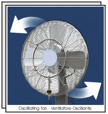  MOBI-COOL ventilator independent oscilant